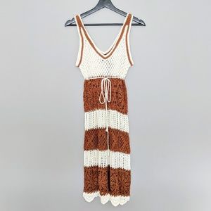 Boho Macrame Cotton Knit Summer Dress